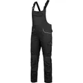 Würth MODYF Arbeitslatzhose Stretch X Moderner Blaumann für Damen Bequeme, flexible, strapazierfähige Latzhose für Damen, Schwarz