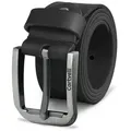 Cartvelli Ledergürtel Premium Ledergürtel 40mm Herren Made in Germany inkl. Geschenkbox Vollleder, robust, reißfest, langlebig, nickelfrei grau 80