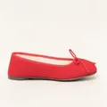 Kitz-Pichler Ballerina WALK | Damen Filz-Hausschuh | Farbe Rubin | Pantoffel in Größe 39 - Rubin - 39