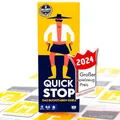 ATM Gaming Quickstop - Das Buchstaben-Duell - Kartenspiel für Jugendliche und Erwachsene - Schnell und Verrückt - 2 bis 7 Spieler - Kartenspiel ab 10 Jahren - Familienspiel