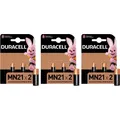 6ER Duracell Alkaline Batterien MN21 12V Langlebigkeit 23A Blisterpackung