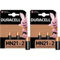 4ER Duracell Alkaline Batterien MN21 12V Langlebigkeit 23A Blister