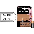 Duracell Alkaline Batterien MN21 12V Langlebigkeit 23A Blisterpackung 50 Er Pack