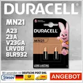 2er Alkaline Batterie Duracell 23A 12V Volt p23ga Mn21 V23GA A23 A23G Blister