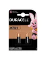 Duracell Alkaline Batterie MN21 A23 12V Blister 2 Stück Für Tor-Fernbedienungen