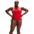 Speedo Badeanzug Eco Speedo hohe Flexibilität, Unterstützung der Schulterbewegungen rot 38