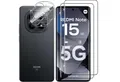 SmartUP Displayschutzglas 2X Schutzglas für Xiaomi Redmi Note 15 5G Panzerfolie Kamera Full 3D für Xiaomi Redmi Note 15 5G, kompletter Rundumschutz