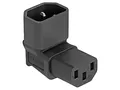 80472 IEC C13 weiblich,IEC C14 männlich abgewinkelt 10A 250V DELOCK