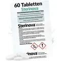 JB White 60x Wasser Rudergerät Tabletten gegen Algen, extra konzentriert, Wasserrudergerät Chlortabletten (10 x 6)