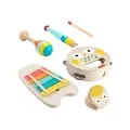 Musik-Geschenkset mit Holzinstrumenten für Kleinkinder, Musikspielzeug 6 Teile