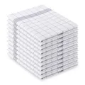 Vaily Geschirrtücher Grau-Kariert 10er Pack - 70 x 45 cm aus 100% Baumwolle