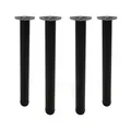 Tischbeine Metall 710mm schwarz matt – 4er Set für Esstisch & Schreibtisch Ø60mm