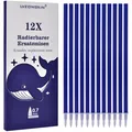 Dunkelblau Radierbare Tinte - 12 Ersatzminen mit 0,7mm , Legami kompatibel