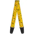 Buckle-Down GS-W32878 Gitarrengurt (5,1 cm breit) Bananas Stacked Cartoon Yellow
