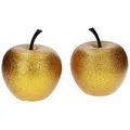 MamboCat Dekofigur Pottery Pots 2er Set Apfel Gold Größe XS glitzer Fiberglas goldfarben