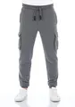 riverso Jogginghose Herren lang RIVLars Slim Fit Trainingshose Cargo Jogger Sporthose Trainingshose Freizeithose, Größe:S, Farbe:Grey Melange Standard 2 (23300)