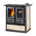 La Nordica-Extraflame Holzherd "Rosetta", beige, Stahl, 7,9 kW