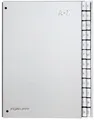 Pagna® 24249-14 Pultordner Color-Einband - Tabe A - Z, 24 Fächer, silber