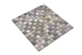Mosani Mosaikfliesen Glasmosaik Naturstein Mosaik beige braun grau matt / 10 Matten