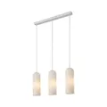 Pendelleuchte Miella Nordlux weiß Hängeleuchte 3-Rail Pendel geripptes Glas E27