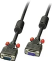 LINDY VGA Verlängerungskabel VGA 15pol. Stecker, VGA 15pol. Buchse 1.00m Schwarz 36392 VGA-Kabel