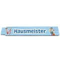 2m Zollstock - mit Beruf - Hausmeister - Text - Spruch - Glieder-Maßstab - Meterstab bedruckt - Gadget für Männer Opa Papa Vatertag Muttertag Weihnachten Baustelle