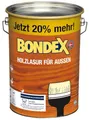 Bondex Holzlasur für Außen Eiche hell 4,8 L für 62 m² | Hoher Wetter- und UV-Schutz | Natürliches Abwittern - kein Abplatzen | seidenmatt | Holzschutzlasur | Holzlasur