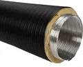 CB-tec Isoliertes Flexrohr Ø 125 mm schwarz 0,80 m lang