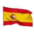 Aricona Spanien Flagge 90x150cm - wetterbeständige Fahne mit Messingösen, 100% Polyester, robuste Doppelnaht & in lebendigen Farben - ideal für Flaggen-Liebhaber