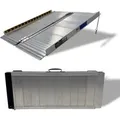 TRUTZHOLM Rollstuhlrampe Klappbar 91 cm Traglast 272 kg Alu Grau