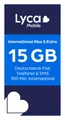Lyca Prepaid SIM Karte ohne Vertrag International Plus S Extra, 15GB, 300 Min
