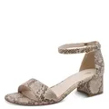 Tamaris Damen Sandalette mit Blockabsatz, beige, 39 EU