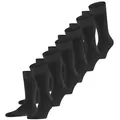 FALKE Socken Happy 6-Pack (6-Paar) Set aus 6 Paar Baumwollstrümpfen grau 39-42