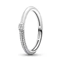 PANDORA ME Pavé & White Dual Ring 192528C02-50