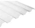Gutta Polycarbonat Wellplatte Trapez 76/18 klar 2500 mm x 1040 mm x 0,8 mm
