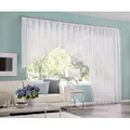 OTTO home Kuvertstore Eby (1 St), Kräuselband, transparent, Satin, Gardine, Fertiggardine, transparent weiß 400 cm x 100 cm