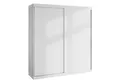 Lookway Kleiderschrank BASTER 200 cm Schiebetürenschrank Weiß / Weiß