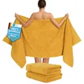 Saunahandtücher 80x200 cm 2er Set – Extra Große Duschtücher – 100% Baumwolle ...