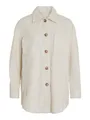 Vila Damen Vikimmi Shirt L/S Jacket - Noos, Super Light Natural Mel, S EU
