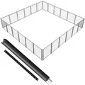 Zaunnetz VEVOR NLSSHL472 10 x 180 cm 340 g/m² Teslin PVC schwarz