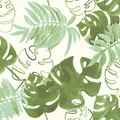 Rasch Textil Greenhouse Tapete 138888 Tropen Blätter weiß grün Vliestapete Vlies