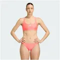 adidas Performance Bustier-Bikini 3-STREIFEN BIKINI V-FÖRMIGER RÜCKENAUSSCHNITT (1-St) rosa 42