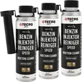 3x TECPO Injektor Reiniger ESTER Benzin Einsprizdüsen Additiv, 300 ml