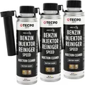 TECPO Benzin Injektor Reiniger, 300ml Additiv -Einspritzdüsen Additiv mit Ester Solution Direct Injection Speed Cleaner (3X 300ml)