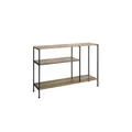 SoBuy Konsolentisch Flur mit 3 Regalböden Dunkelbraun 120x30x79,5cm Vintage