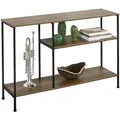 SoBuy Konsolentisch, Natur, Holzwerkstoff, 120x80x30 cm, Wohnzimmer, Wohnzimmertische, Konsolentische