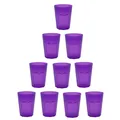 ENGELLAND 10 x Kunststoffbecher Party-Becher Plastik Gläser Mehrweg 0,25 Lila
