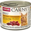 Animonda Carny Adult (200g) – Nassfutter, Rind, Huhn- & Entenherzen.