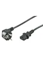 Pro Strom Kabel C13 1x90° - Schwarz - 3m