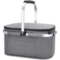 Kühltasche Thermotasche Picknickkorb isoliert abnehmbar faltbar 30L